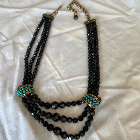 Heidi Daus. Gorgeous “State of Grace” necklace and clip back matching earrings. - Picture 4 of 4